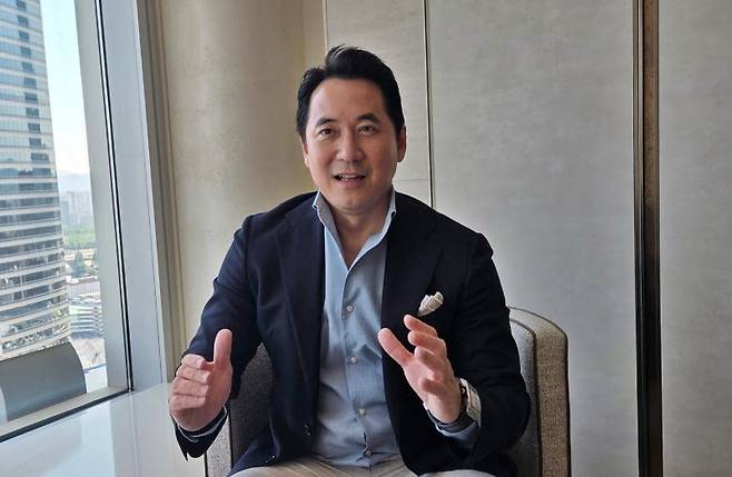 빈센트 촉 퍼스트디지털 최고경영자(CEO)가 이데일리와 인터뷰를 하고 있다. (사진=서민지 기자)