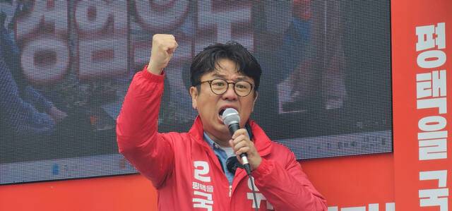 국민의힘 유의동 평택을 국회의원 재선거 후보. 윤동현 기자