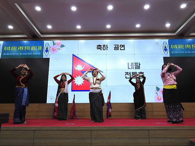 한서대학교 어학교육원은 21일 자악관 국제회의장에서 '제18회 외국인 유학생 한국어 말하기 대회'를 개최했다(사진=한서대학교 제공)