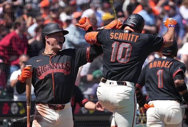 MLB 샌프란시스코가 24일(한국시간) 시카고 화이트삭스전에서 10-3으로 승리했다. ⓒ AFP=뉴스1