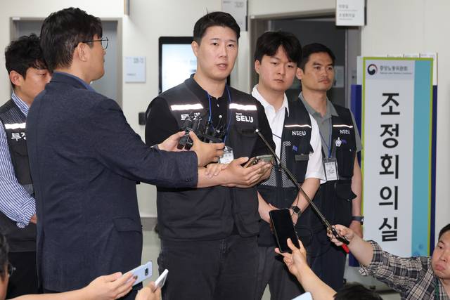 최승호 초기업노동조합 삼성전자지부 위원장. 연합뉴스