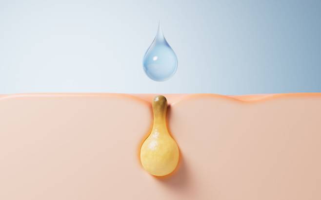 자외선 차단제가 피부에 남으면 모공을 막거나 트러블을 유발할 수 있어 꼼꼼히 씻어내야 한다. 클립아트코리아