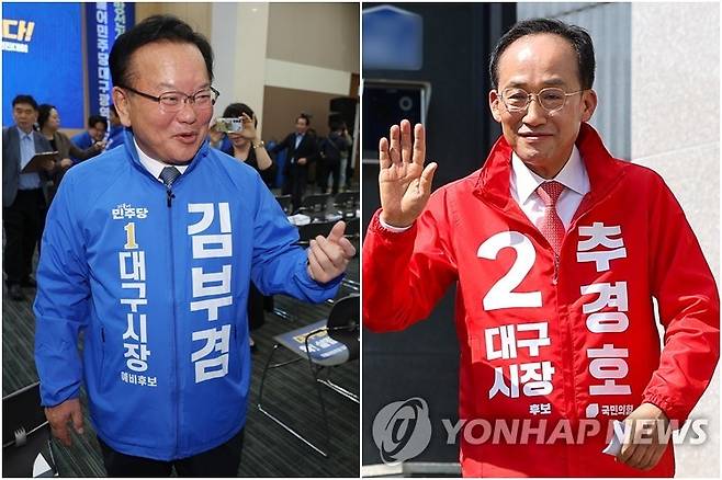 김부겸·추경호 대구시장 후보 [연합뉴스 자료사진]