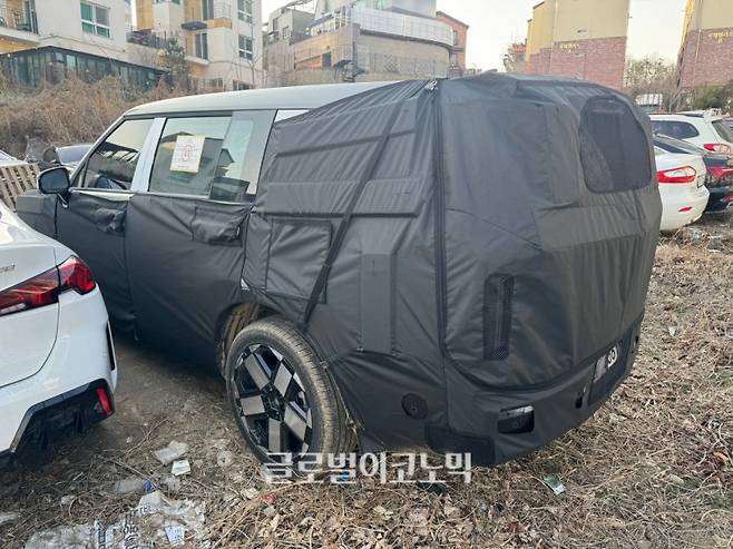 현대자동차 '싼타페 페이스리프트' 테스트카 (사진=최태인 기자)
