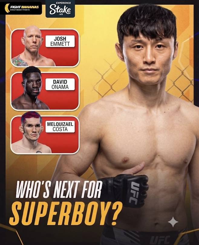 최두호가 SNS에 올린 게시글 사진. 그는 누구와의 싸움이 보고 싶냐는 글도 함께 올렸다. 사진=최두호 SNS