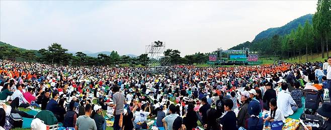 지난해 5월 경기 파주 서원밸리CC에서 열린 그린콘서트 전경. /서원밸리CC 제공