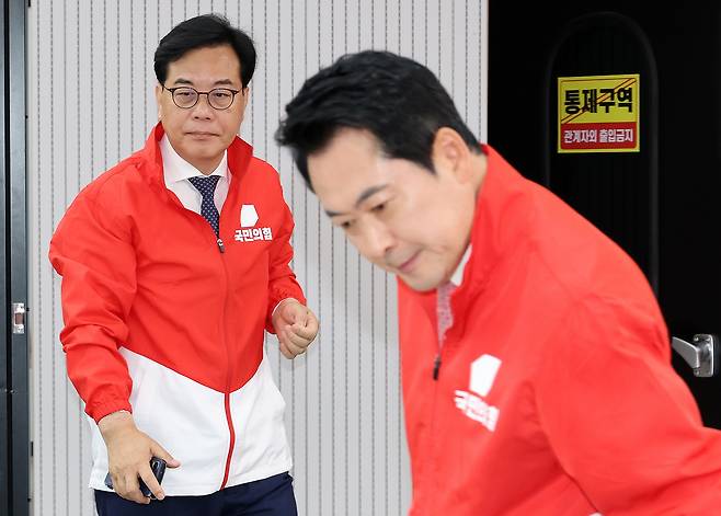 장동혁 국민의힘 당대표와 송언석 원내대표. [연합]