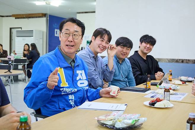 ▲ 이번 6월 지방선거에 출마한 정명근 더불어민주당 화성시장 후보. (출처 : 정명근 후보 캠프)