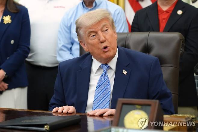 트럼프 미국 대통령  [AP 연합뉴스 자료사진 재판매 및 DB금지]