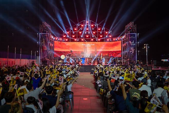 지난해 거제옥포대첩축제에서 열린 뮤지컬 '옥포해전' [경남 거제시 제공. 재판매 및 DB 금지]