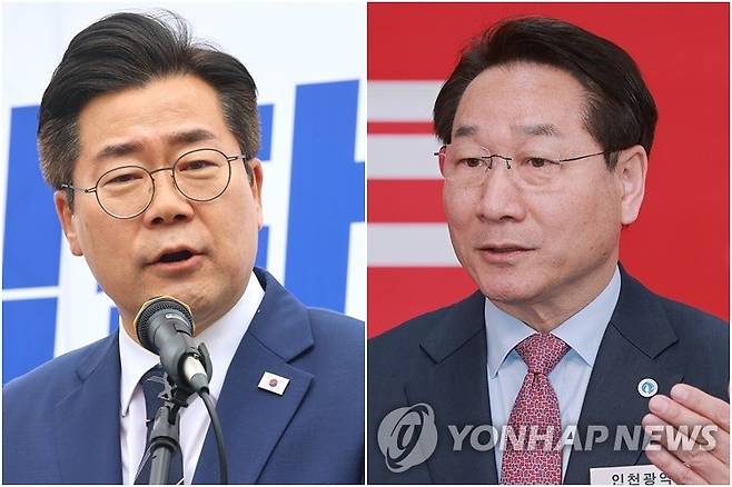 인천시장 출마하는 박찬대·유정복 [연합뉴스 자료사진]