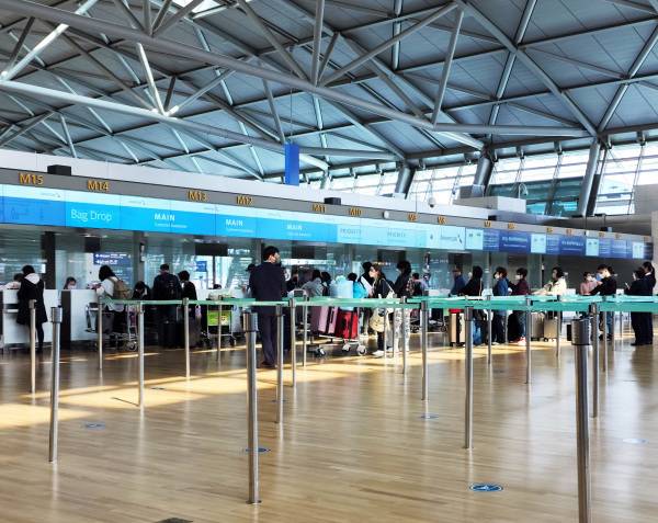 인천공항 제1터미널 출국장 모습. /사진=미디어펜 김상문 기자