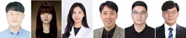 왼쪽부터 한국화학연구원 김영윤 박사, 나혜진 연구원, 한국에너지공대 김현서 석박통합과정생(이상 제1저자), 한국화학연구원 이재민 책임연구원, 전남중 에너지융합소재연구센터장.(사진=한국연구재단)
