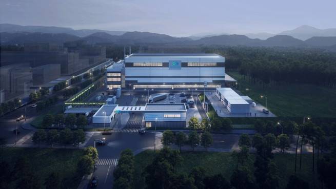 씨앤피신소재테크놀로지가 포항 영일만 4산업단지에 건설하는 LFP 양극재 공장 조감도(사진제공 = 피노)