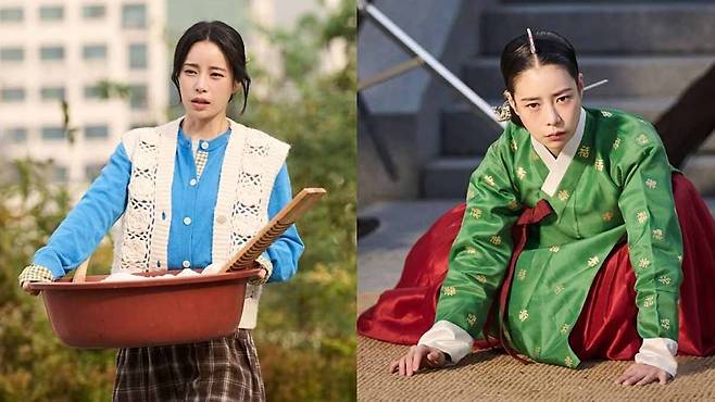 발성의 높낮이와 눈빛의 농도를 다르게 설계하며 1인 2역을 구현했다. SBS ‘멋진 신세계’ 화면 캡처