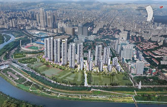서울 양천구 목동 911번지 일대 목동6단지 아파트 재건축사업 조감도. [사진 서울시]