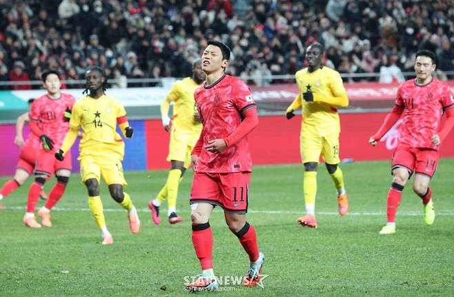 댛남니국 축구 국가대표팀 공격수 황희찬. /사진=김진경 대기자