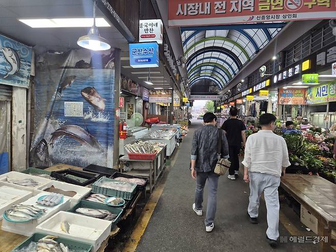 지난 28일 전북 전주시 완산구 신중앙시장 모습. 사진=김도윤 기자.