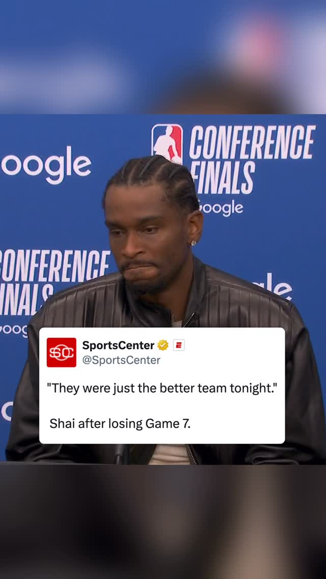 오클라호마 길저스-알렉산더가 31일 샌안토니오와의 2025~26 NBA 서부콘퍼런스 결승 7차전서 패한 뒤 결과에 승복했다. 사진=Sportscenter SNS