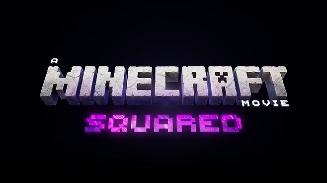 마인크래프트 무비 스퀘어드 로고 ©WBEI, Legendary, Mojang Studios