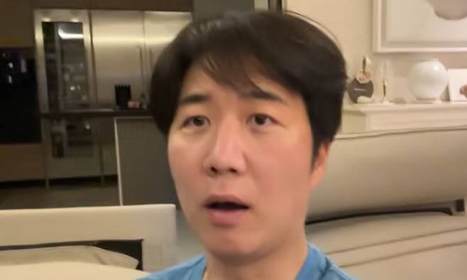 ‘연우와 하영이는 어떻게 잘까?’라는 제목의 영상 속 도경완의 모습. 도장TV