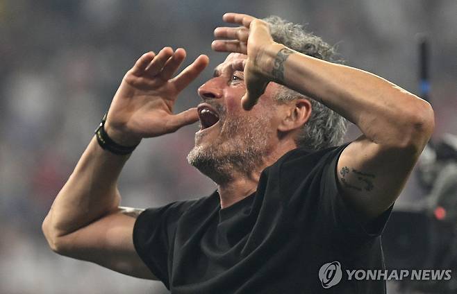 PSG UCL 2연패 지휘한 루이스 엔리케 감독 [AFP=연합뉴스]