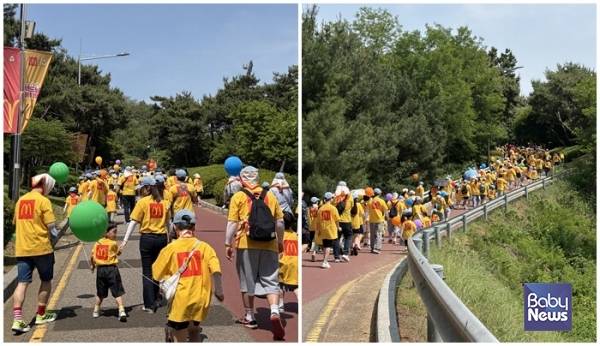 '로날드 맥도날드 하우스(RMHC)' 건립 기금 마련을 위한 기부 걷기 행사 '맥도날드 해피워크(Happy Walk)'. ⓒ한국맥도날드