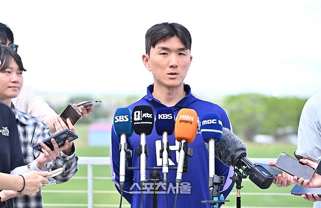 축구국가대표팀의 황인범.