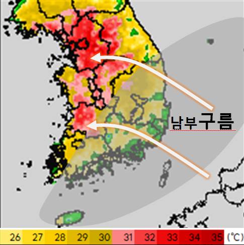 2일 예상 최고 기온 분포 [기상청 제공]