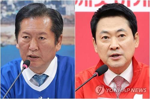 더불어민주당 정청래 대표(왼쪽)와 국민의힘 장동혁 대표[촬영 신현우·황광모]