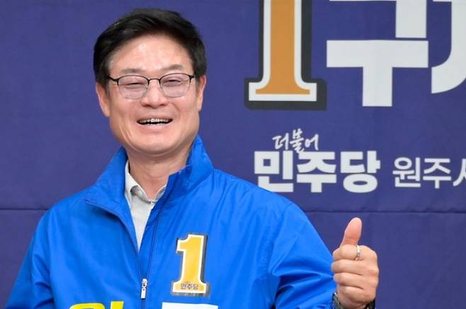더불어민주당 구자열 원주시장 후보. 구자열 후보SNS 캡처