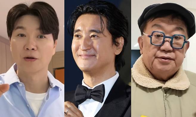 (왼쪽부터) 박수홍, 신현준, 이용식. 유튜브 채널 ‘박수홍 행복해다홍’·뉴스1·유튜브 채널 ‘아뽀TV’