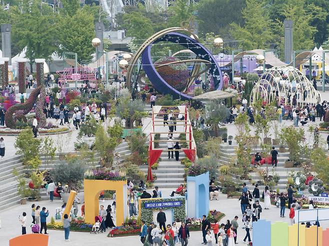 지난 4월 열린 2026고양국제꽃박람회 전경. 고양시 제공
