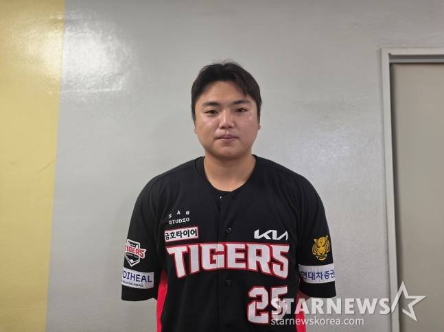 KIA 한준수가 지난달 29일 잠실 LG전을 앞두고 스타뉴스와 인터뷰했다. /사진=김동윤 기자