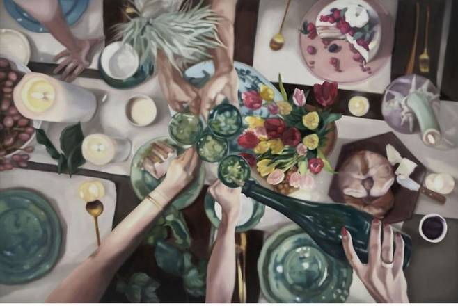 Perfect Moment, 2025, oil on canvas, 130.3 x 193.9cm. 페이토 갤러리