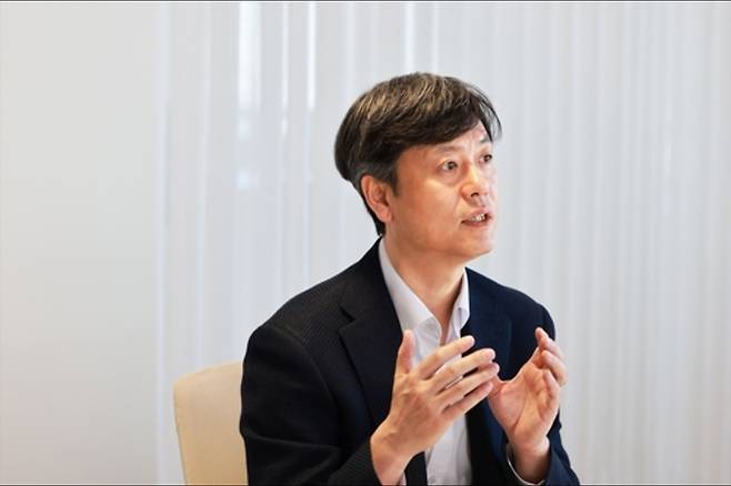 인터뷰하는 장병규 크래프톤 의장. 연합뉴스