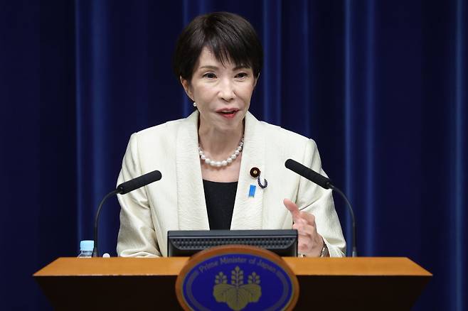 다카이치 사나에 일본 총리. AP 뉴시스