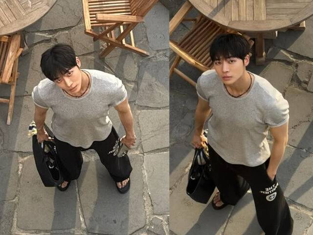 추영우가 짙은 눈화장을 선보였다. / 추영우 소셜미디어