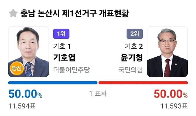다음 제9회 전국동시지방선거 특집 페이지 캡처