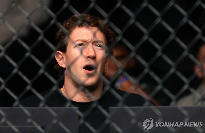 마크 저커버그 메타 CEO [Steve Marcus/Las Vegas Sun via AP=연합뉴스 자료사진. 재판매 및 DB 금지]
