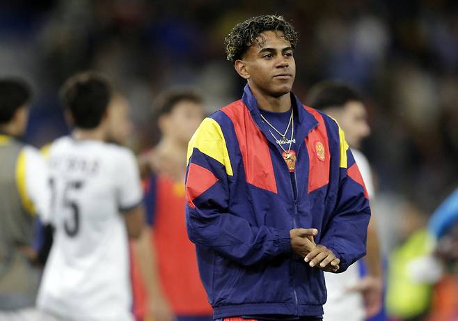 Soccer Football - International Friendly - Spain v Iraq - Riazor stadium, A Coruna, Spain - June 4, 2026 Spain‘s Lamine Yamal after the match REUTERS/Miguel Vidal<저작권자(c) 연합뉴스, 무단 전재-재배포, AI 학습 및 활용 금지>