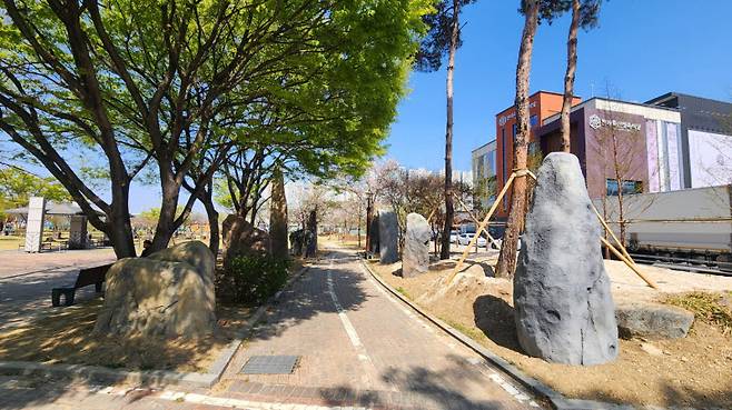 대구 달서구 선사시대로 테마거리 전경.(사진=달서구)