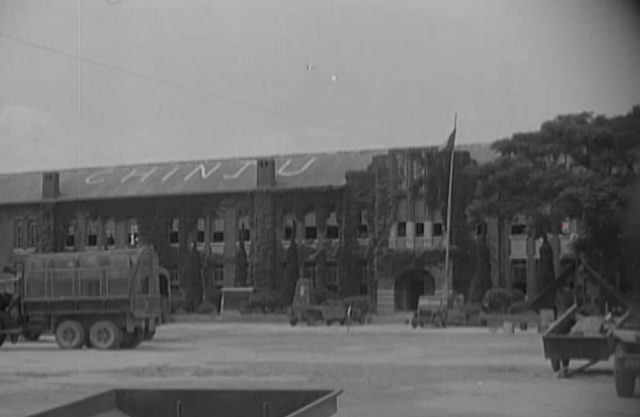 (1950년 7월 19일 진주)한국전쟁 당시 미군(미 제24보병사단 제19보병연대)의 지휘소, 미국 국립문서기록관리청(NARA) 소장, 전갑생기증기록./경남기록원 소장/