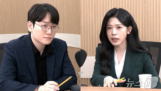 뉴스1TV '팩트앤뷰'에 출연한 한진희 더불어민주당 정책위원회 부의장과 백지원 전 국민의힘 중앙선거대책위원회 대변인. 2026.6.9. /뉴스1