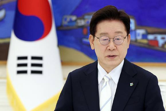 이재명 대통령이 8일 청와대에서 진행된 4부 요인과의 회동에서 발언하고 있다. 2026.6.8 [청와대통신사진기자단] [사진=연합뉴스]