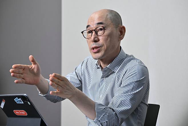 박종춘 JB금융지주 AX·미래성장본부장 부사장이 5일 오후 서울 여의도 JB빌딩에서 인터뷰를 하고 있다. 임세준 기자
