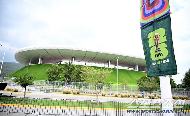 10일(한국시각) 대한민국 월드컵 대표팀의 2026 북중미 월드컵 체코전과 멕시코전이 열릴 멕시코 과달라하라 인근 사포판의 에스타디오 과달라하라의 모습. 사포판(멕시코)=허상욱 기자wook@sportschosun.com/2026.06.10/