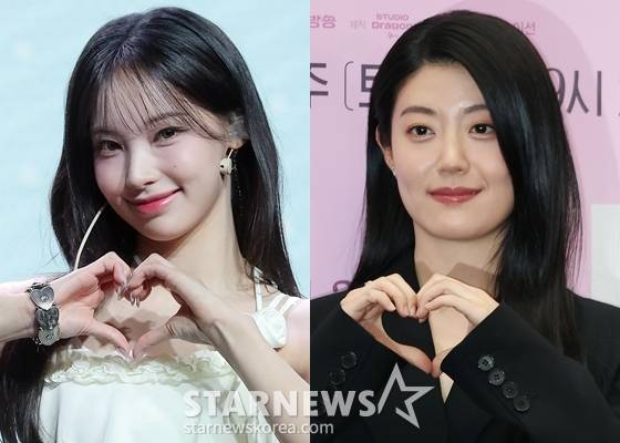 리센느 원이(왼쪽)와 배우 남지현