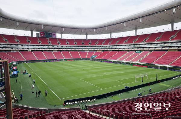 10일(현지시간) 오후 8시 한국과 체코의 2026 북중미 월드컵 A조 조별리그 경기가 펼쳐질 멕시코 과달라하라 스타디움. 2026.6.10 /과달라하라(멕시코)=이영선 기자 zero@kyeongin.com