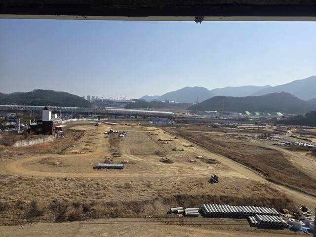 대구법원청사가 이전하게 될 수성구 연호지구의 부지 전경. 대구일보 DB